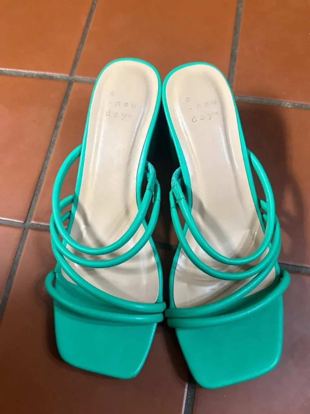 A New Day Women's Green Sandals